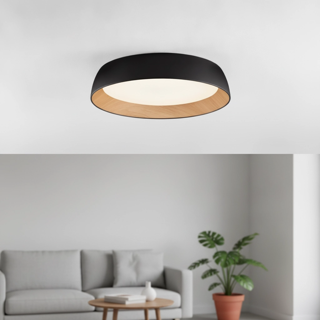 Plafondlamp Sigi  Ø 60cm zwart