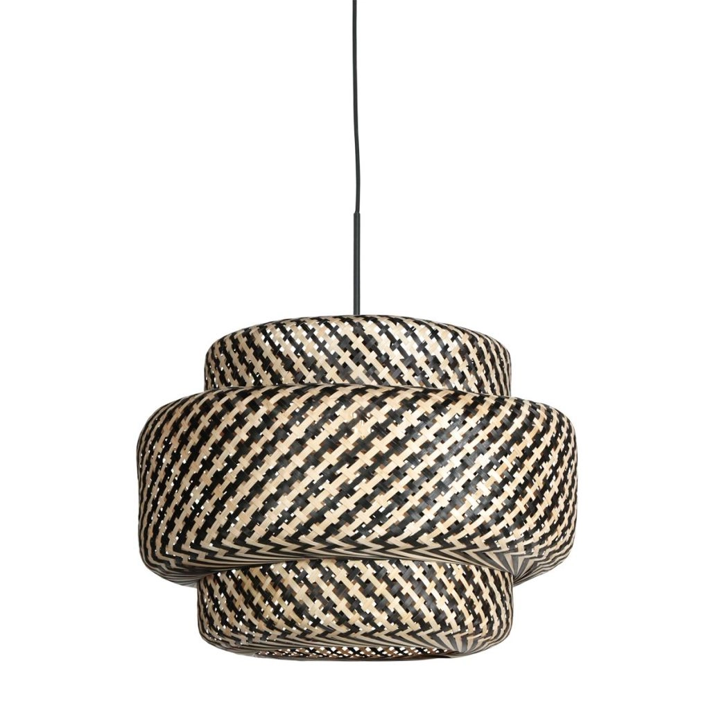 Hanglamp Nox Light met bamboe kap Ø53cm