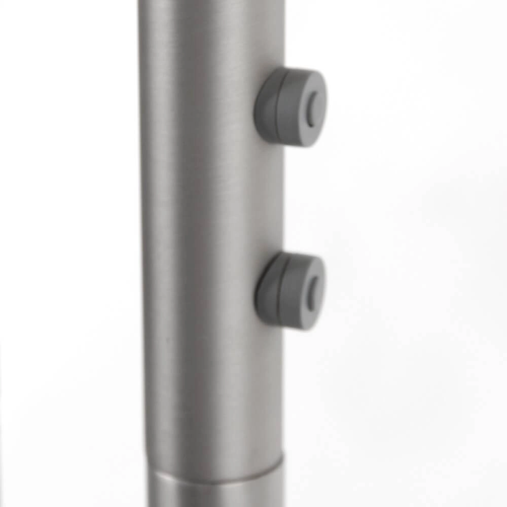 Led leeslamp 2-lichts Turound 40w - 2200-4000K - 187cm RVS helder glas Steinhauer 8712746134797