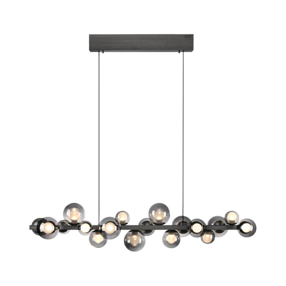 Unieke hanglamp Pure E-Popup 18-lichts grijs