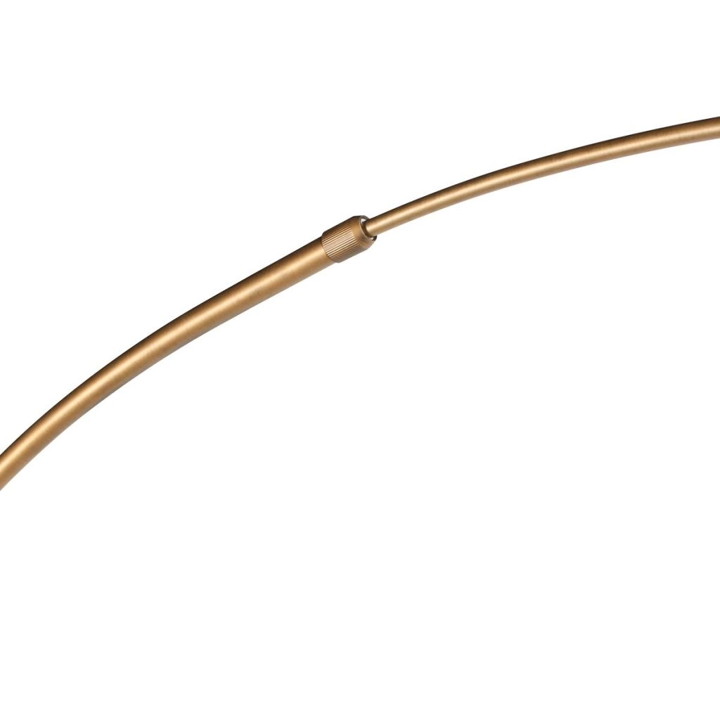 Bronzen booglamp Vela Lino met zwarte kap Ø60cm Steinhauer 8712746185690
