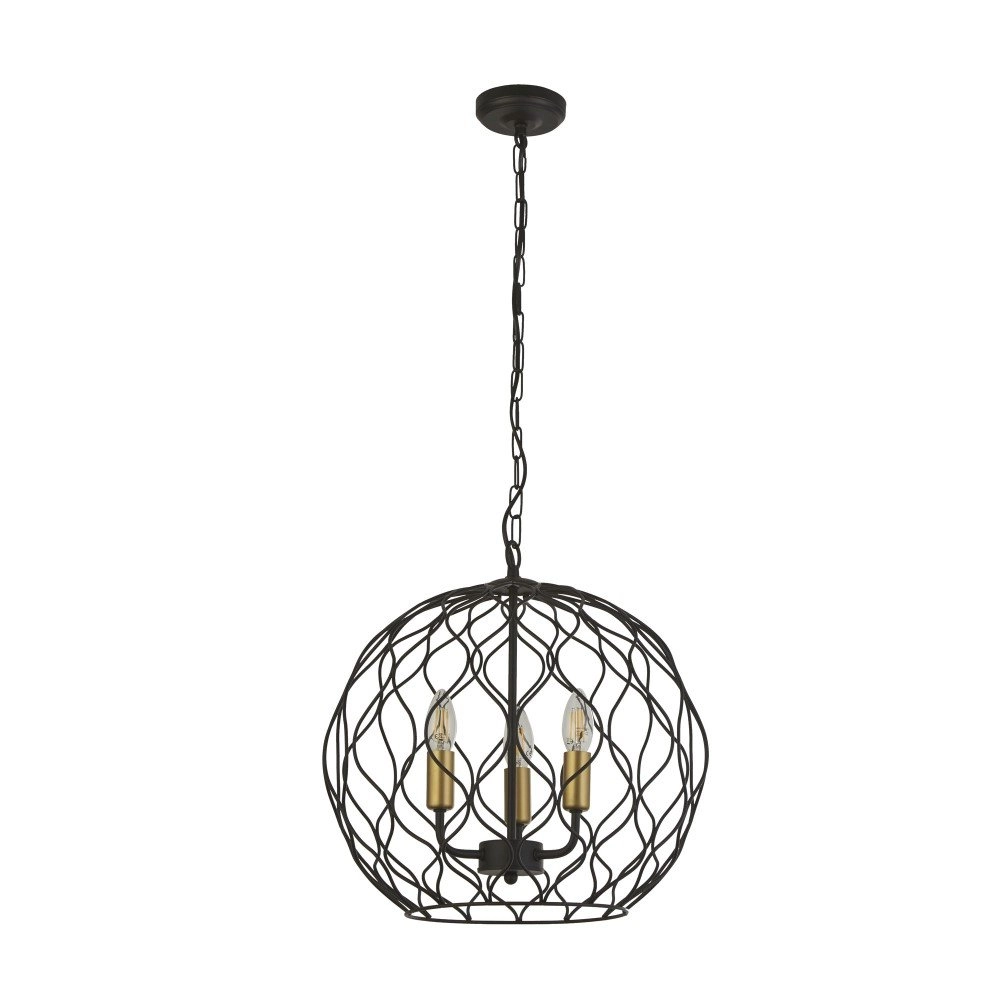 Landelijke hanglamp Finesse 3-lichts Searchlight 5053423158488