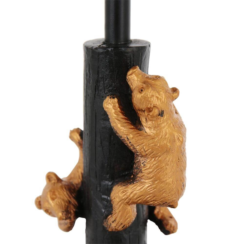 Tafellamp Animaux beren zwart met strokleurige kap Steinhauer 8712746172133