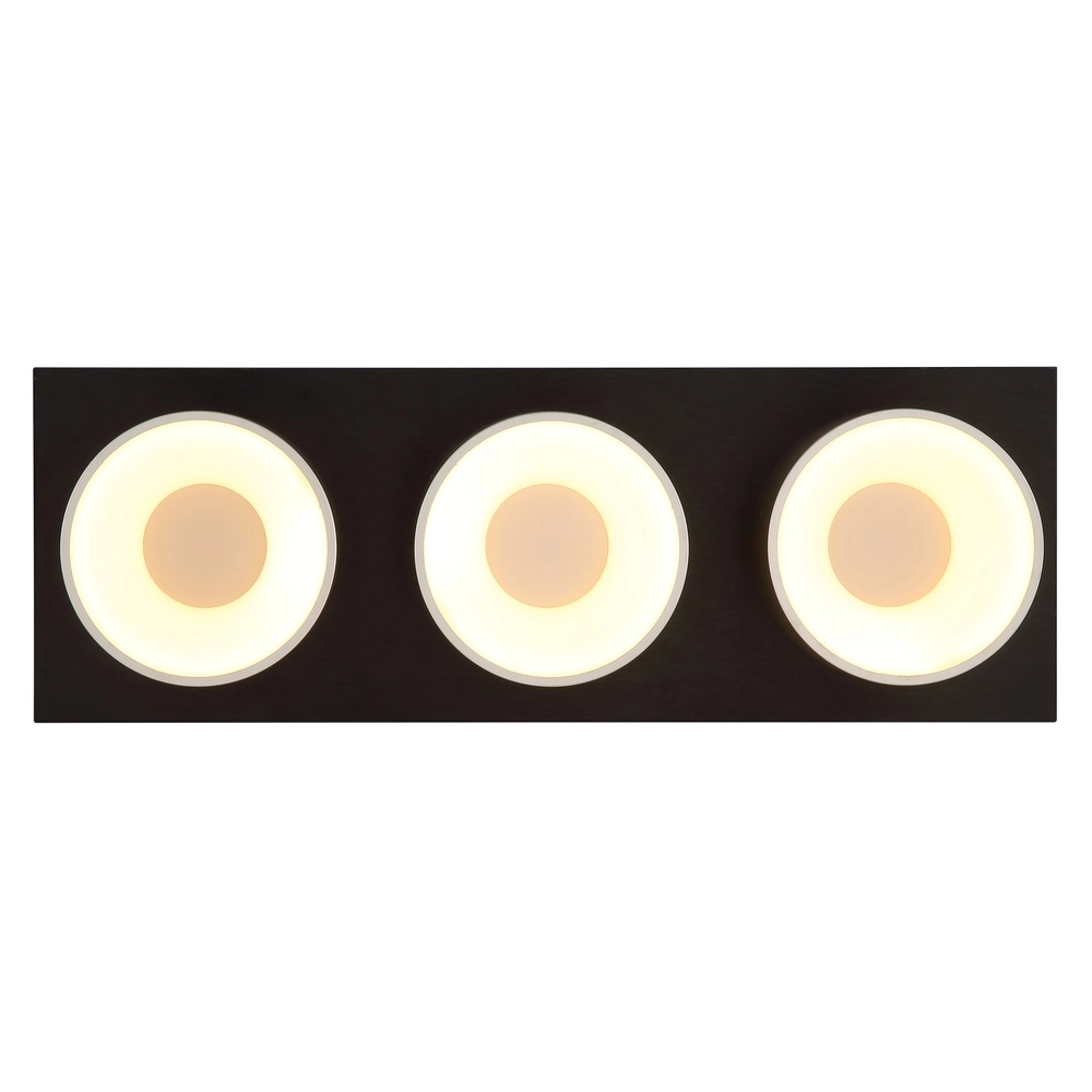 3-lichts plafondlamp Raymond zwart met champagne Globo 9007371533862