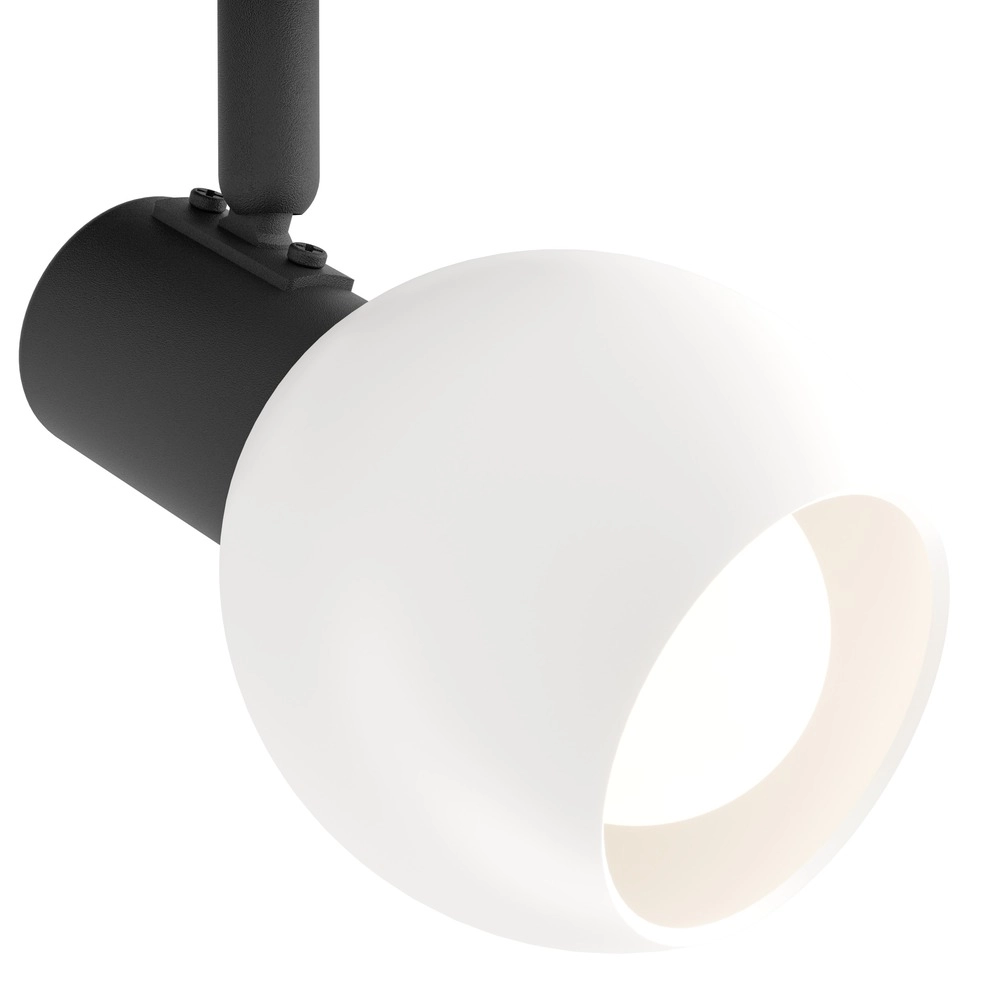 Plafondlamp Castellazo 3-lichts zwart met glas Ø 25cm Eglo 9008606392148