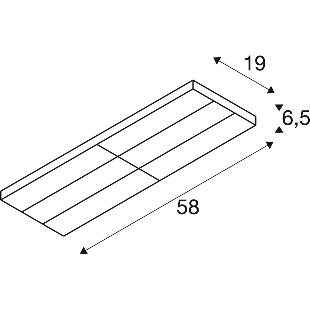 Rail armatuur Sight Panel 3-fase zwart 3000K SLV 4024163305310