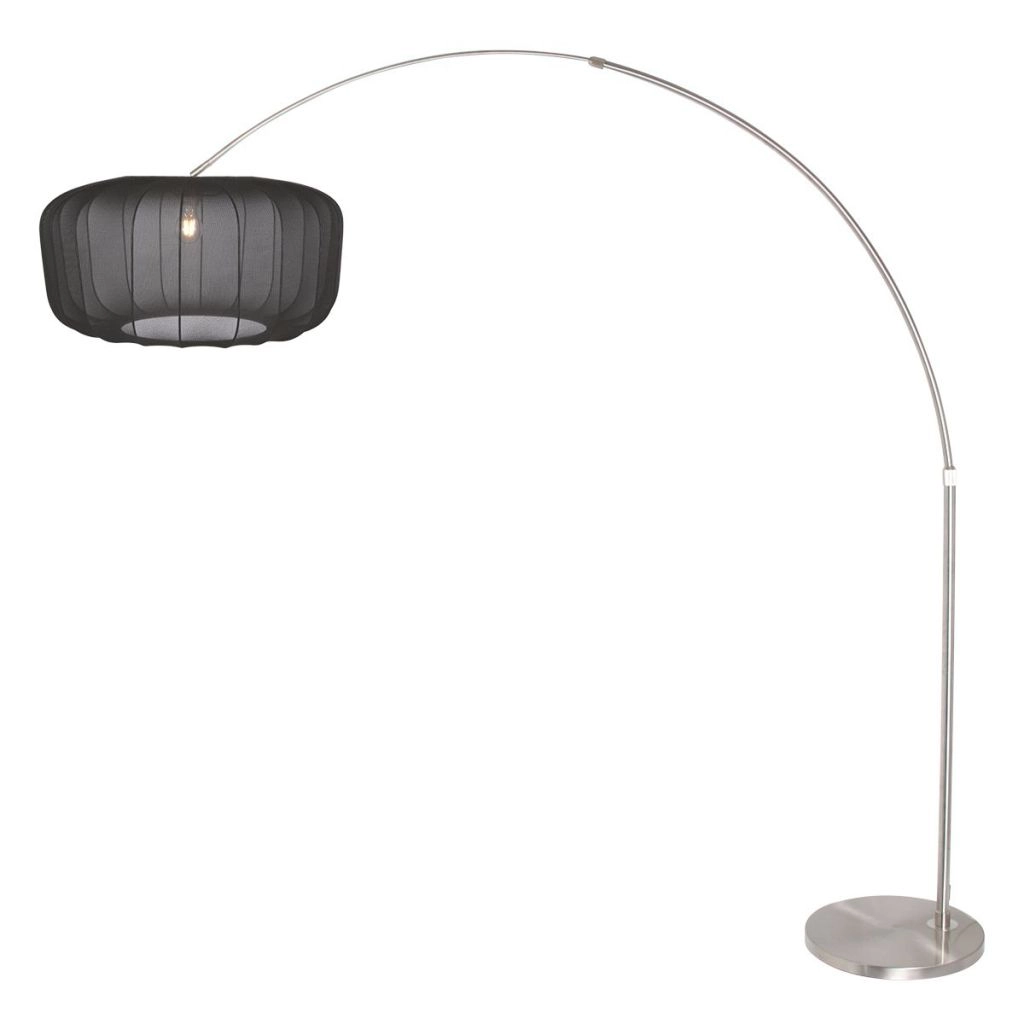 Booglamp Vela Lino met zwarte kap Ø60cm Steinhauer 8712746183535