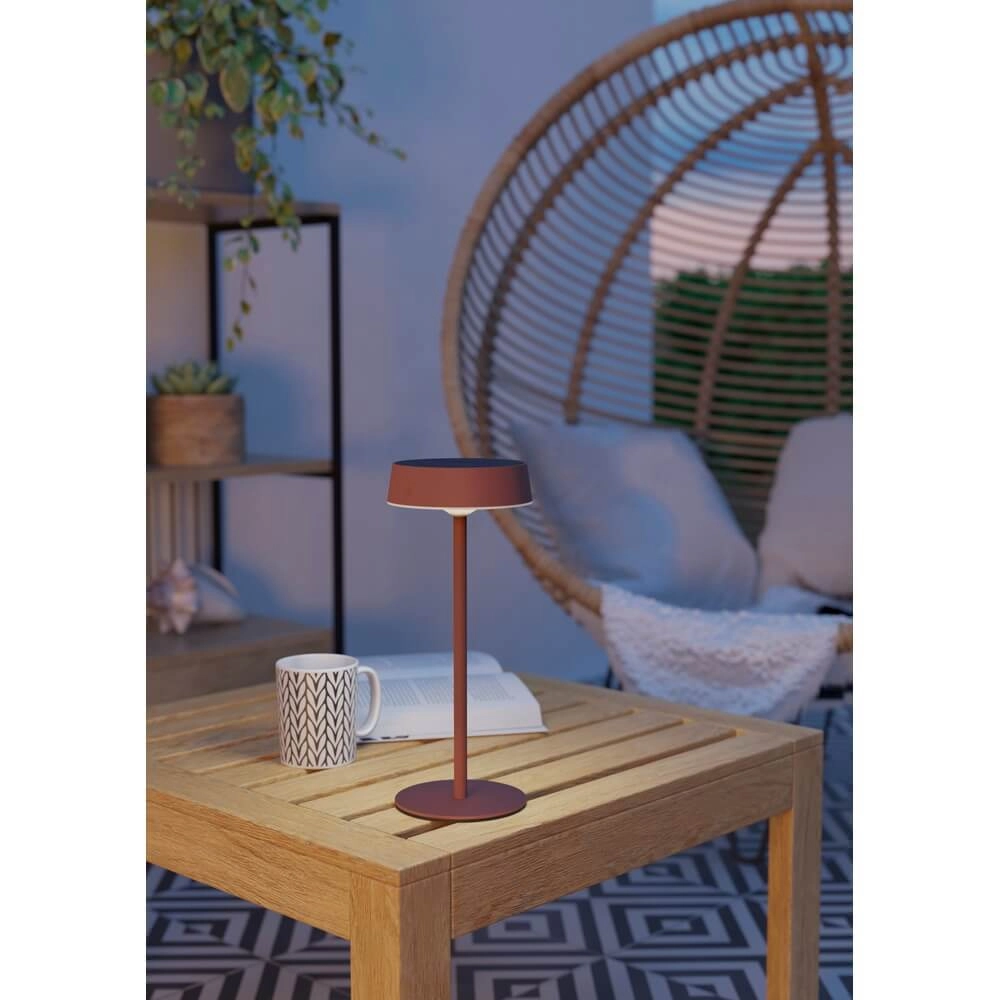Strakke tafellamp Simeri hybride rood Eglo 9002759758790