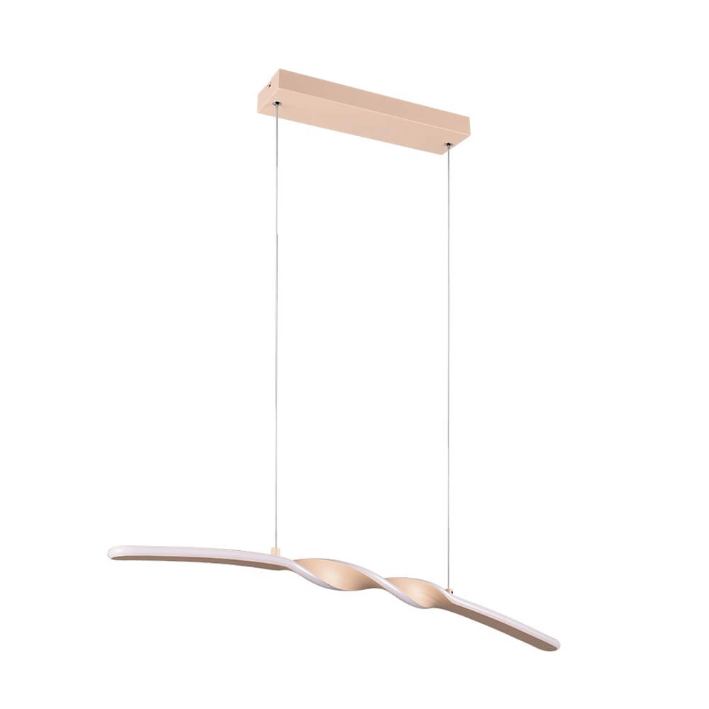 Design hanglamp Ginko zandkleurig Trio 4017807642421