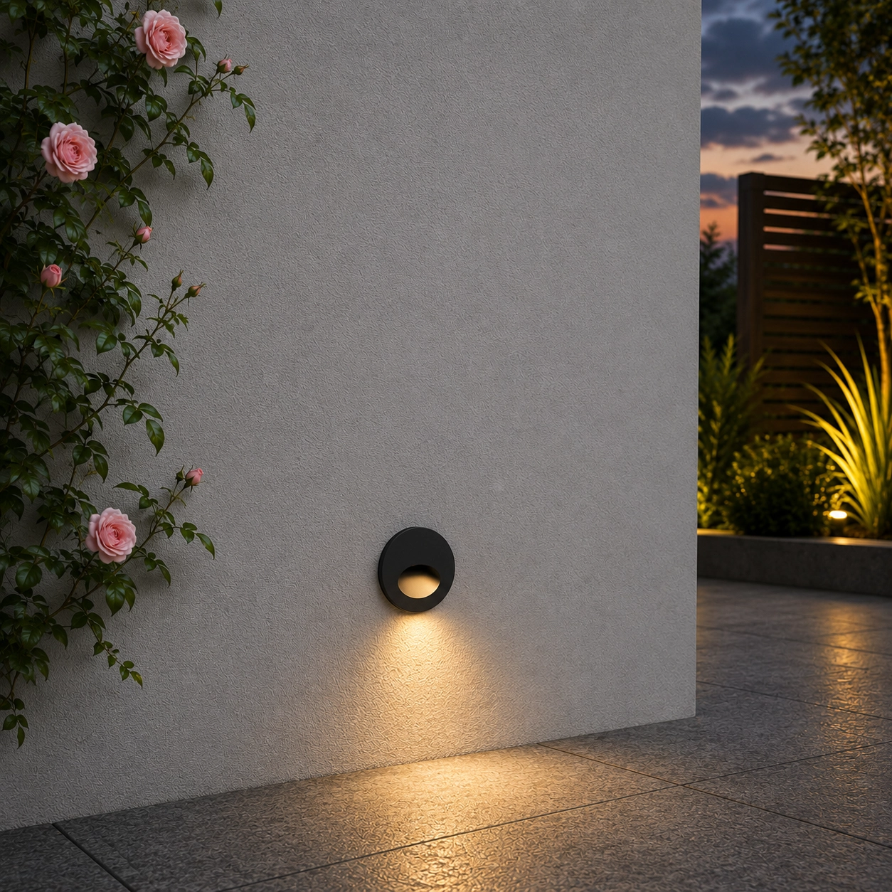 Ronde inbouwlamp Circe antraciet