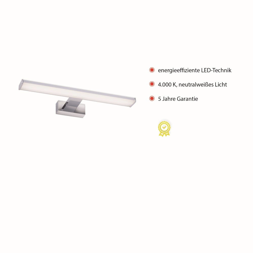 Spiegel wandlamp Mattis 40cm chroom Just Light 4043689961725