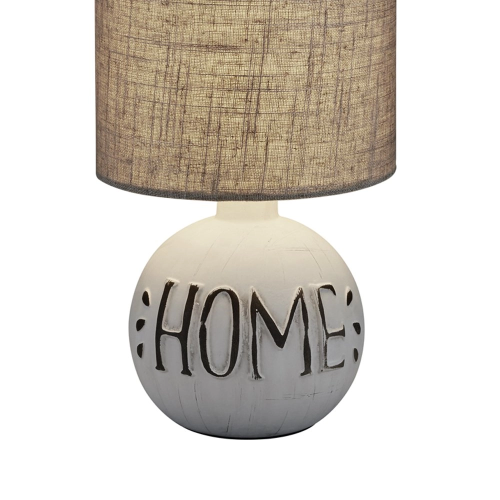 Lampenkap tafellamp Esna Home 16cm grijs Trio 4017807377651