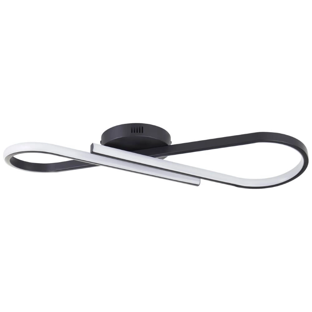 Zwarte plafondlamp Hinton zwart Brilliant 4004353442100