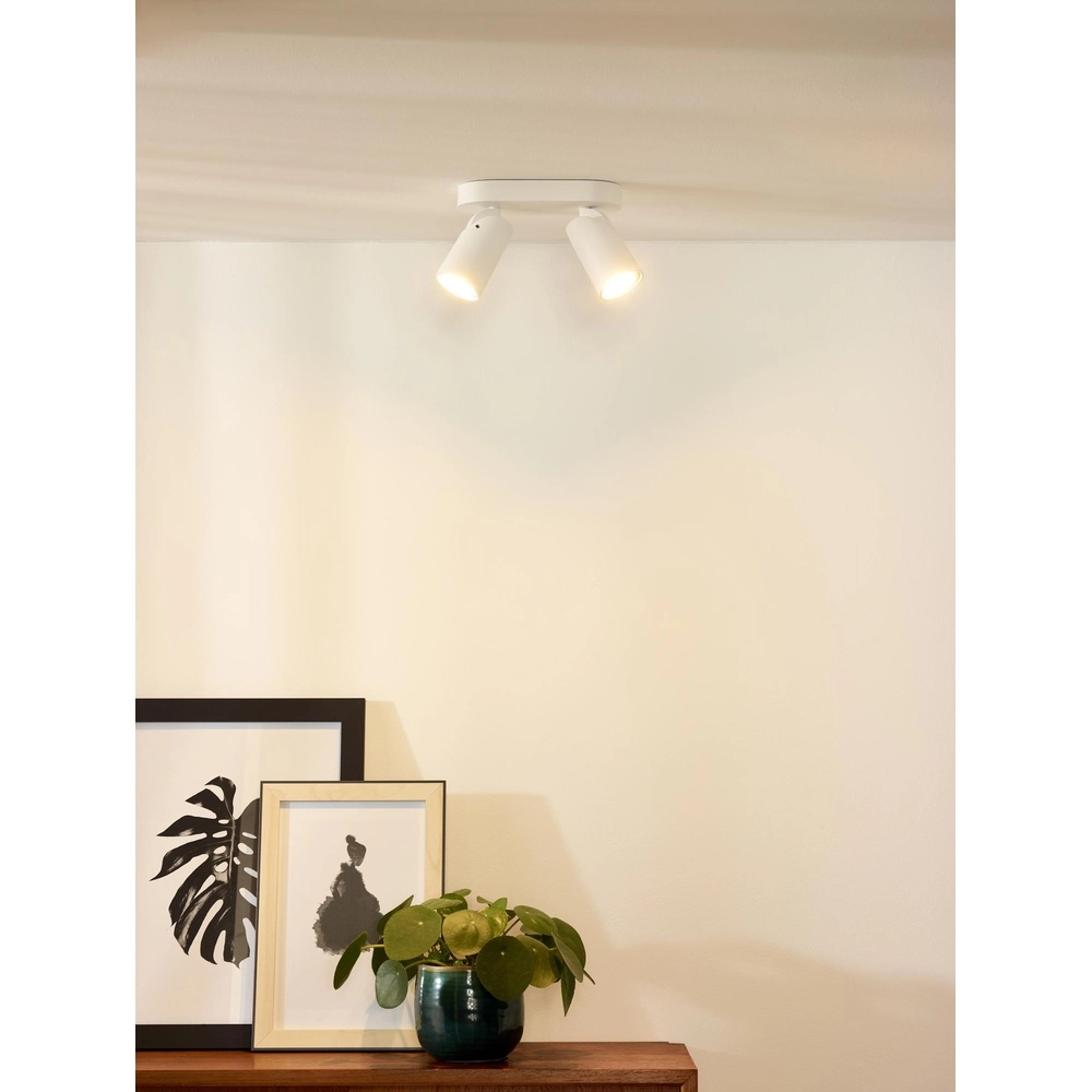 Plafondspot Xyrus 2-lichts wit Lucide 5411212234209