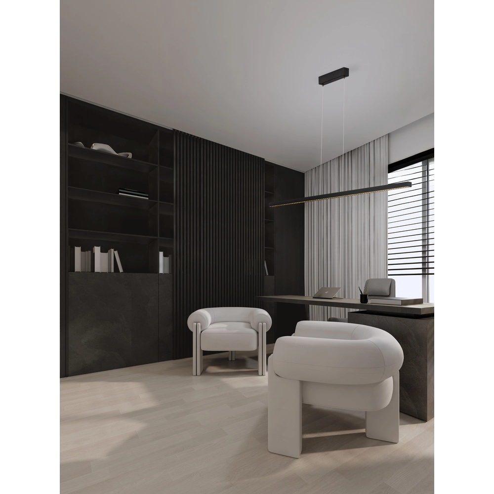 Rechte hanglamp Deos zwart Lyora 5212017463746