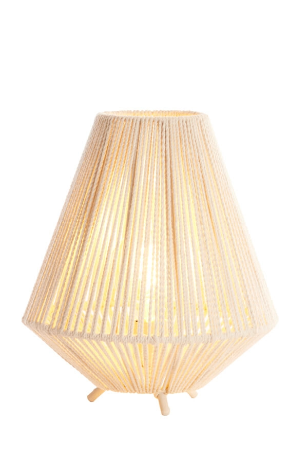 Tafellamp japandi Felida Ø 28cm crème Light & Living 8717807711900