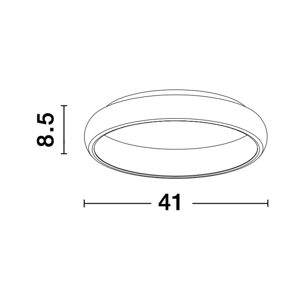 Plafondlamp Albi grijs Ø 41cm Lyora 5212017419507