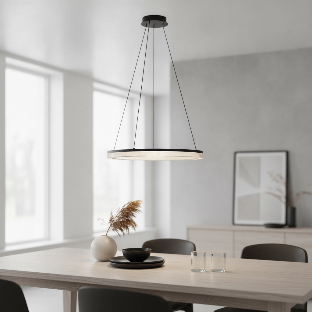 Zwarte hanglamp Lonela enkel