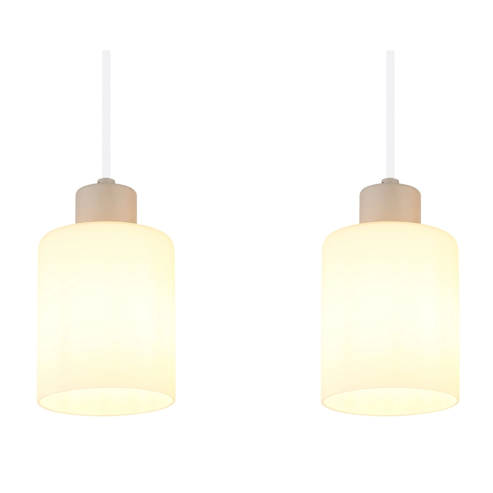 4-lichts hanglamp Trent zand bruin Globo 9007371575978