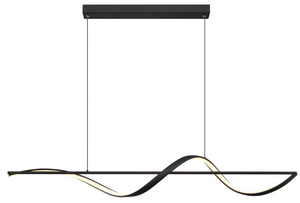 Golvende hanglamp Violino zwart design Globo 9007371446117
