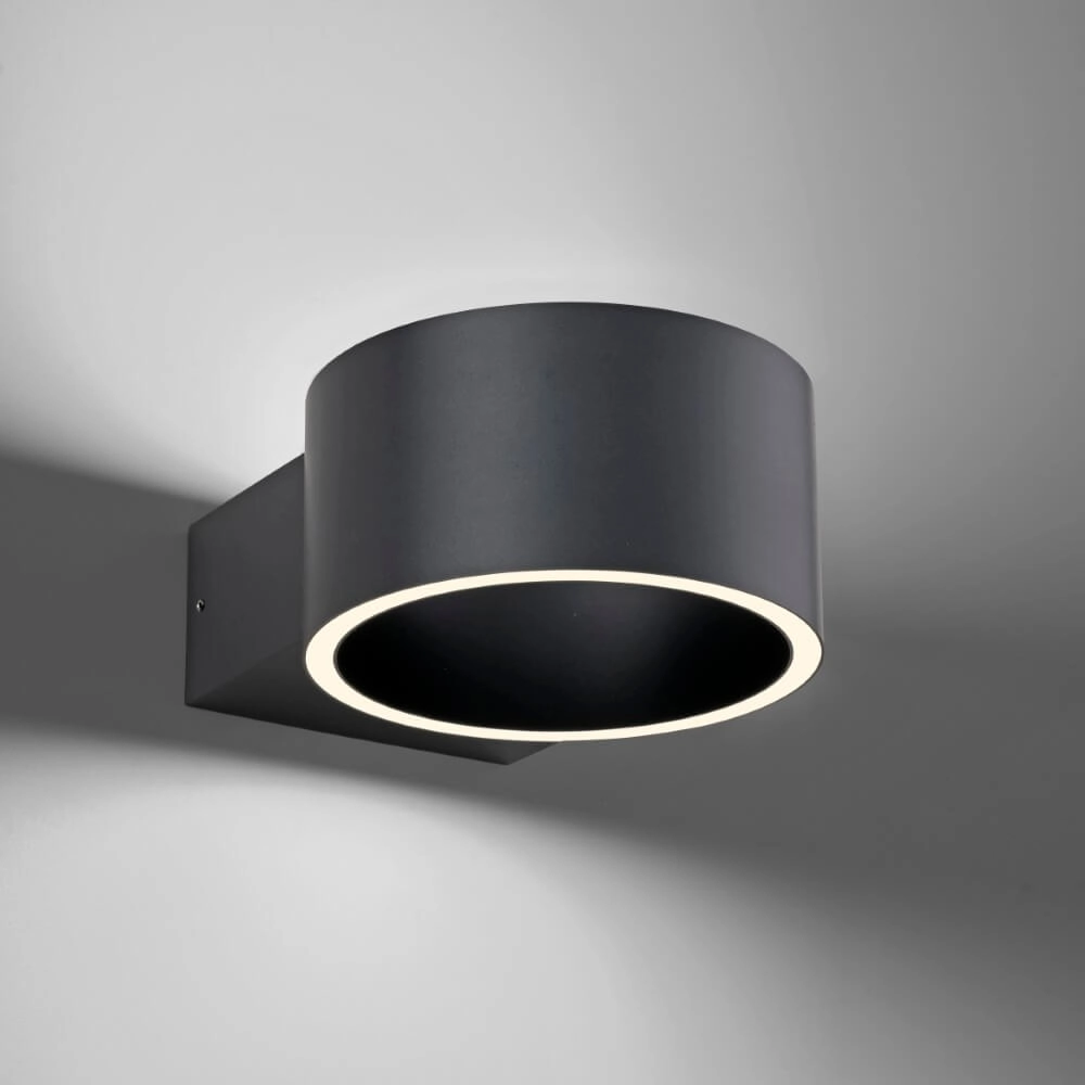 Wandlamp Pure Clipse grijs 19,7cm Paul Neuhaus 4012248384077