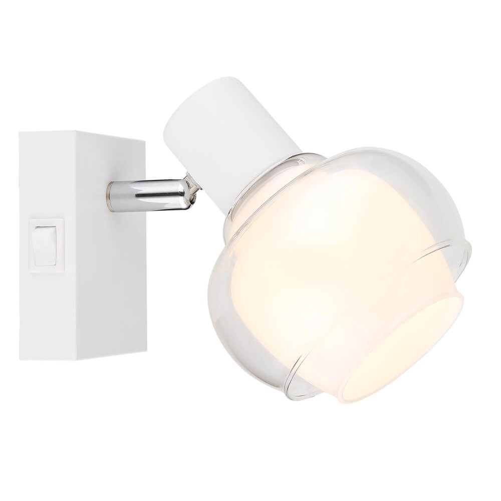 Witte wandlamp Tokki enkel