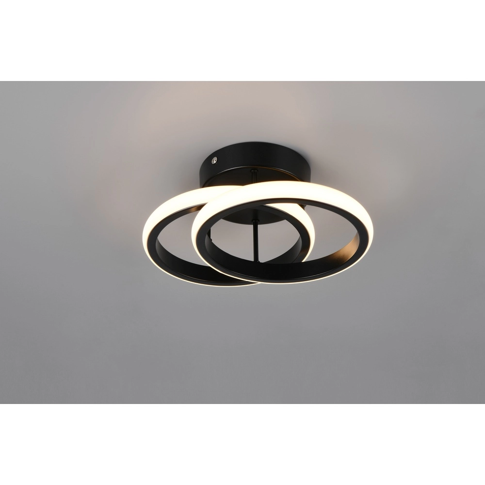 Zwarte plafondlamp Kasia rond design Trio 4017807653823