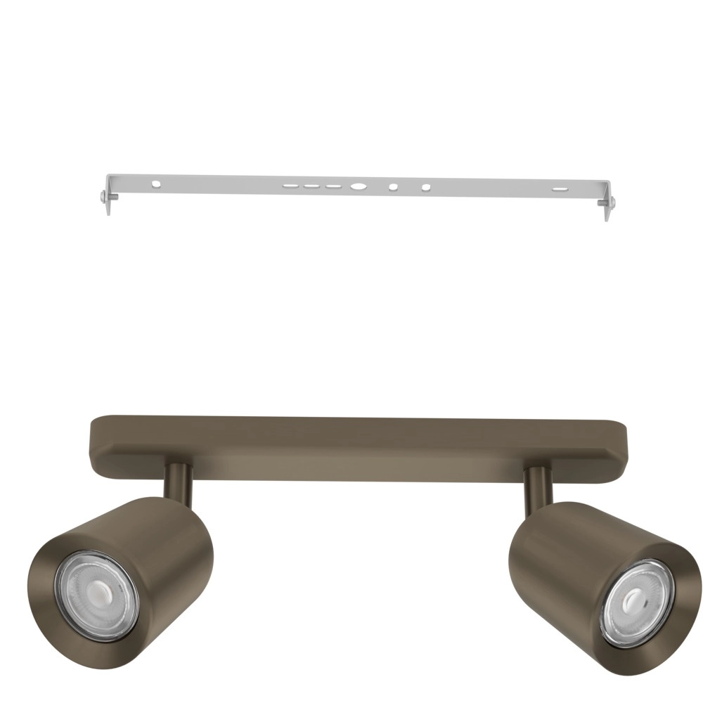 Opbouwspot Camaldoli 2-lichts brons Eglo 9008606360413