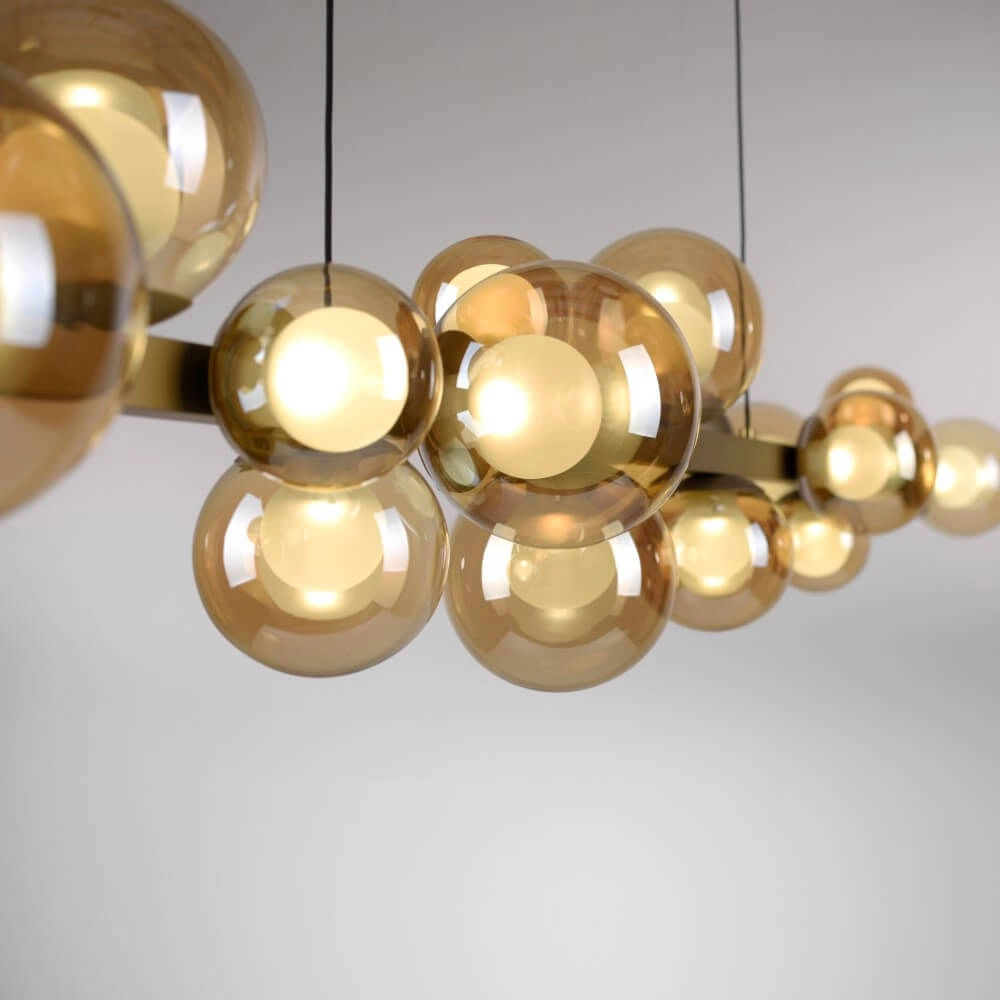 Unieke hanglamp Pure E-Popup 18-lichts brons Paul Neuhaus 4012248384428