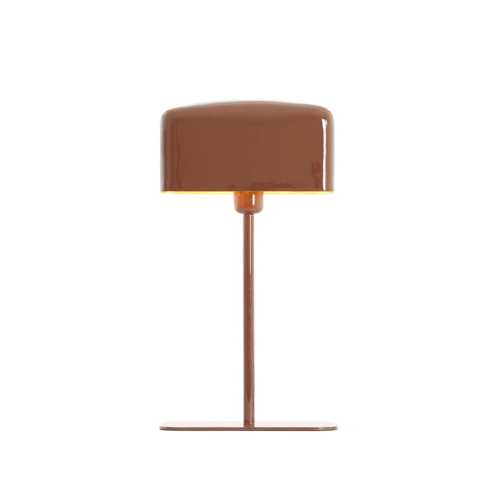 Nachtkastlamp Elenie 25x13cm - glans rood-bruin Light & Living 8717807818852