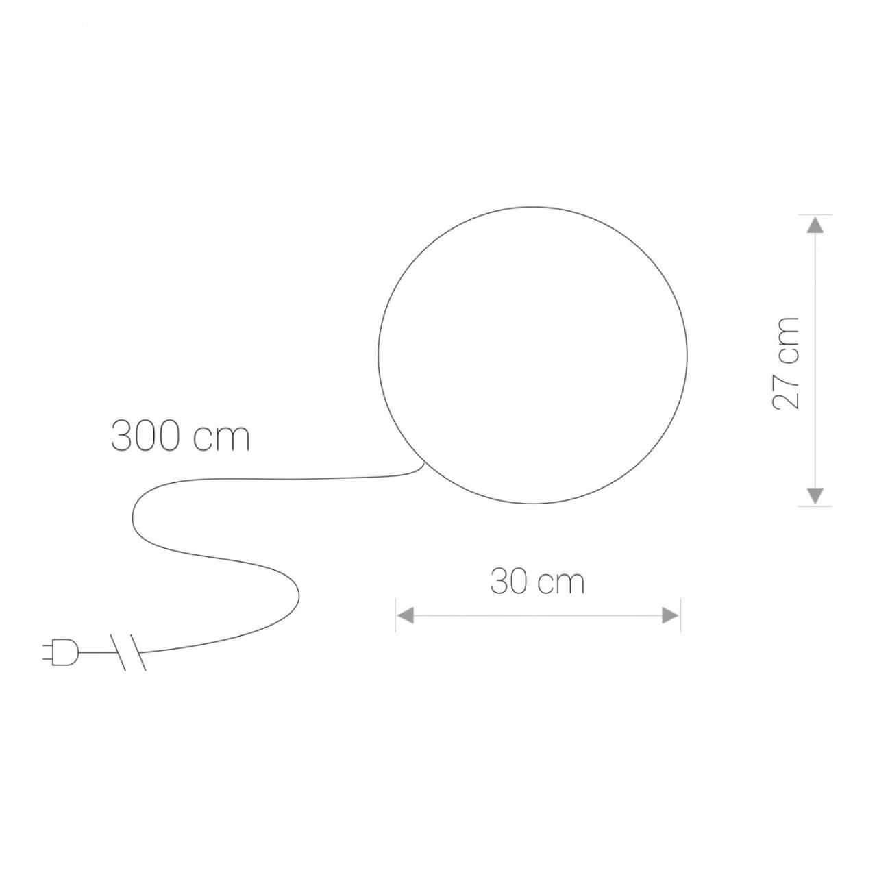 Ronde bollamp Cumulus Ø 30cm Lyora 5903139697699