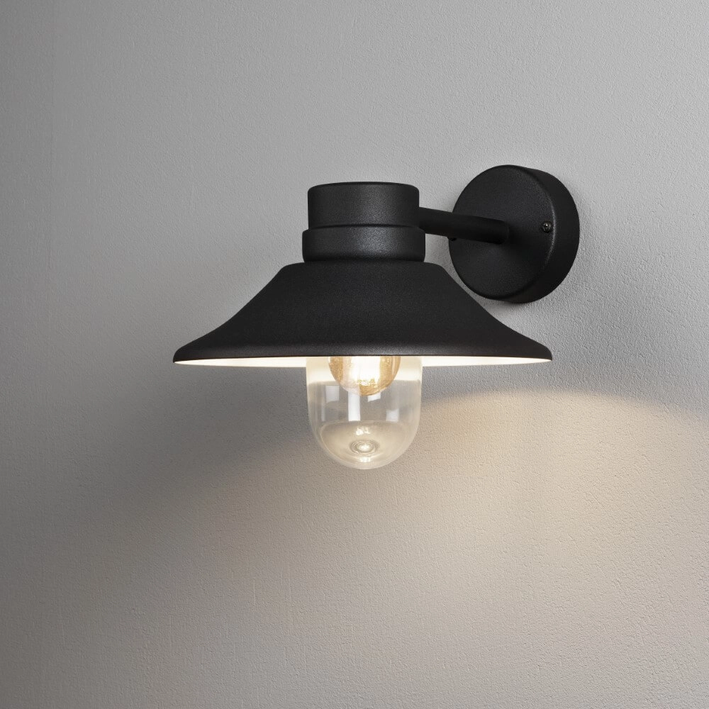 Landelijke wandlamp Vega zwart KonstSmide 7318304287502