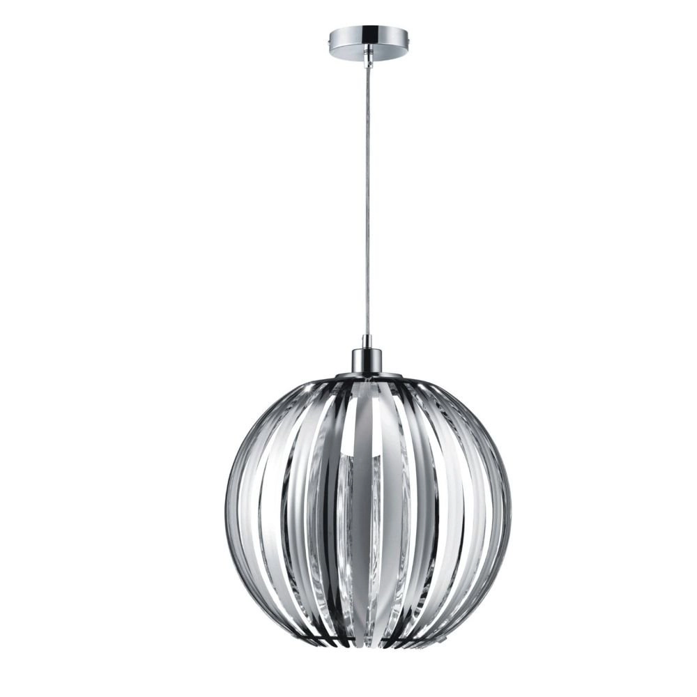 Moderne Hanglamp Tressi 40cm grijs Trio 4017807247404
