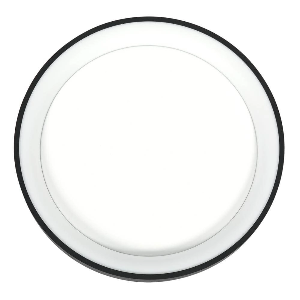 Plafondlamp Ringlede design zwart Ø 38cm Steinhauer 8712746171952