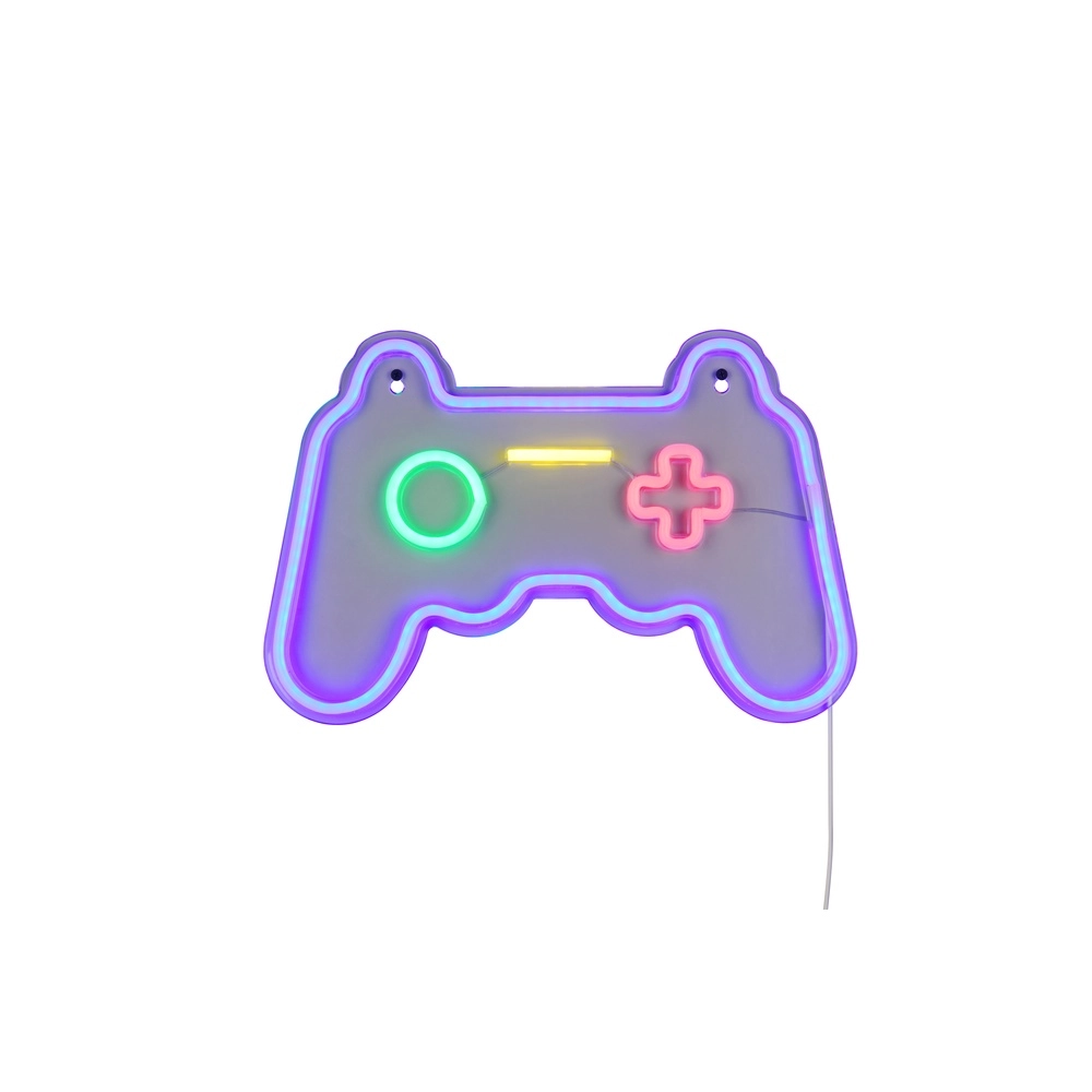Neon wandlamp Gamer paars Trio 4017807657494