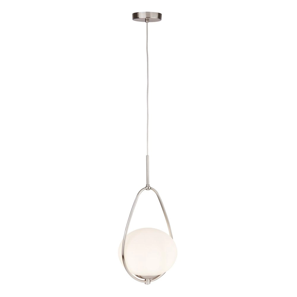Hanglamp Avalon met wit glas Searchlight 5053423125176