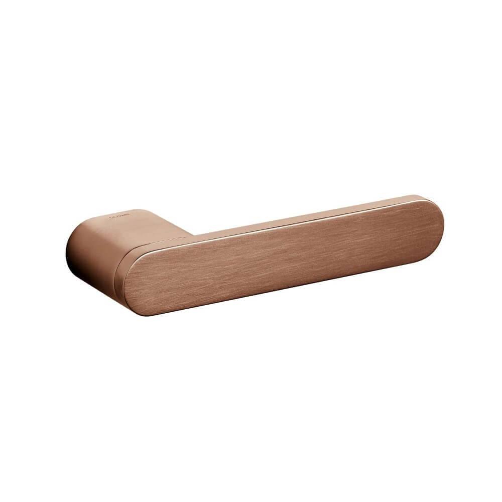 Design deurklink Radial mat koper