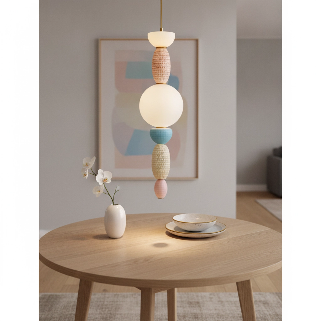 Hanglamp Obrie M gekleurd keramiek