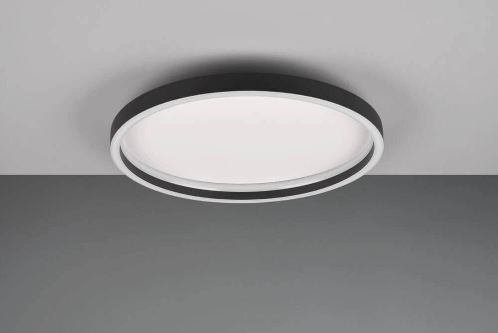 Ronde plafonniere Rotonda zwart Trio 4017807577600