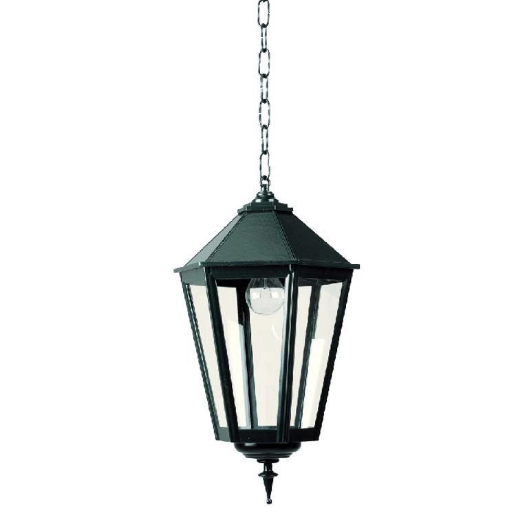 Veranda hanglamp Chain K7C nostalgie - zwart