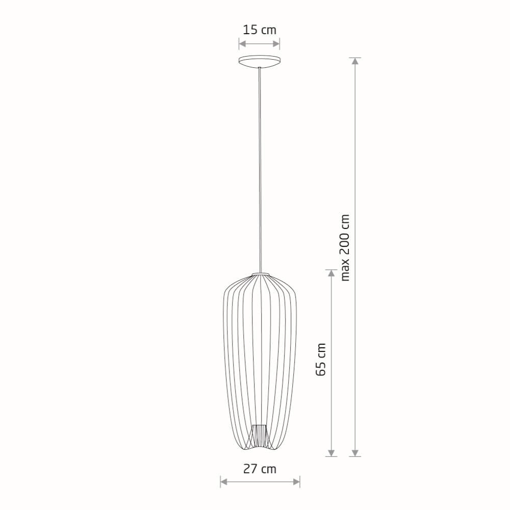 Rotan hanglamp Pumpkin S Ø 27cm Lyora 5903139112437