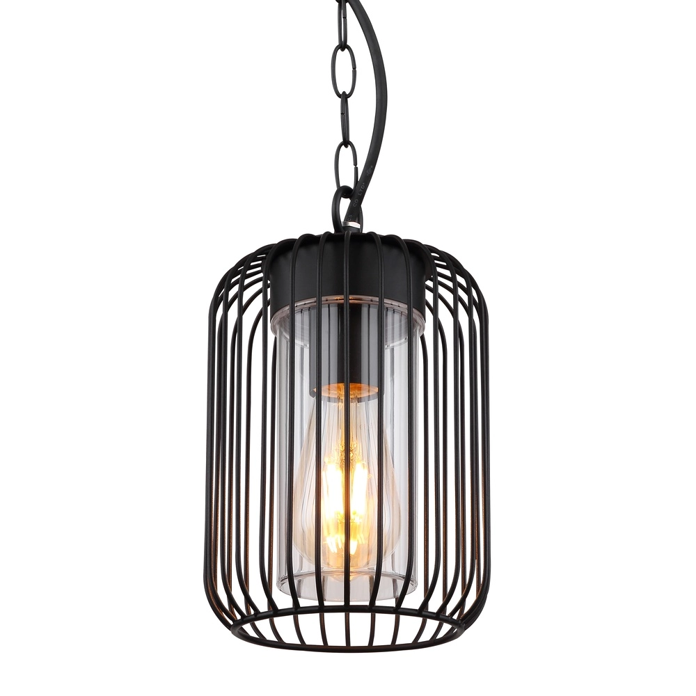 Hanglamp Nina zwart voor buiten Globo 9007371435340