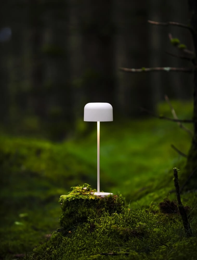 Witte tafellamp Lille oplaadbaar KonstSmide 7318307834253