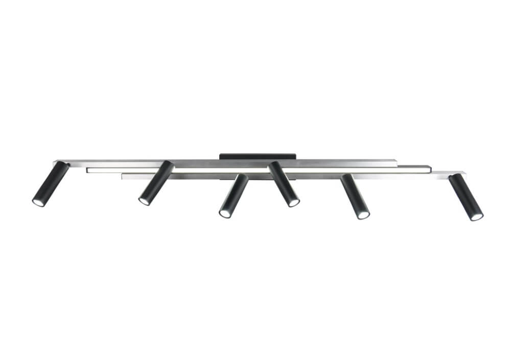 6-lichts led spot Zeno metaal met zwart Trio 4017807627305