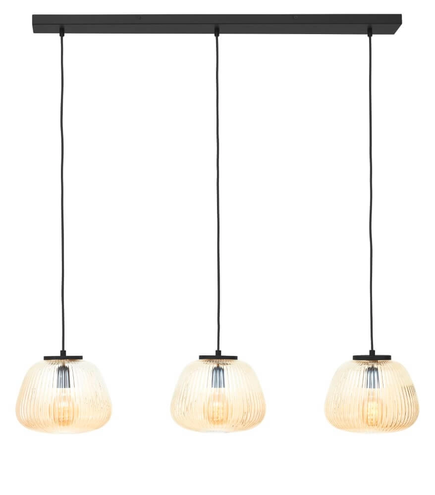 3-lichts hanglamp Kaizen langwerpig