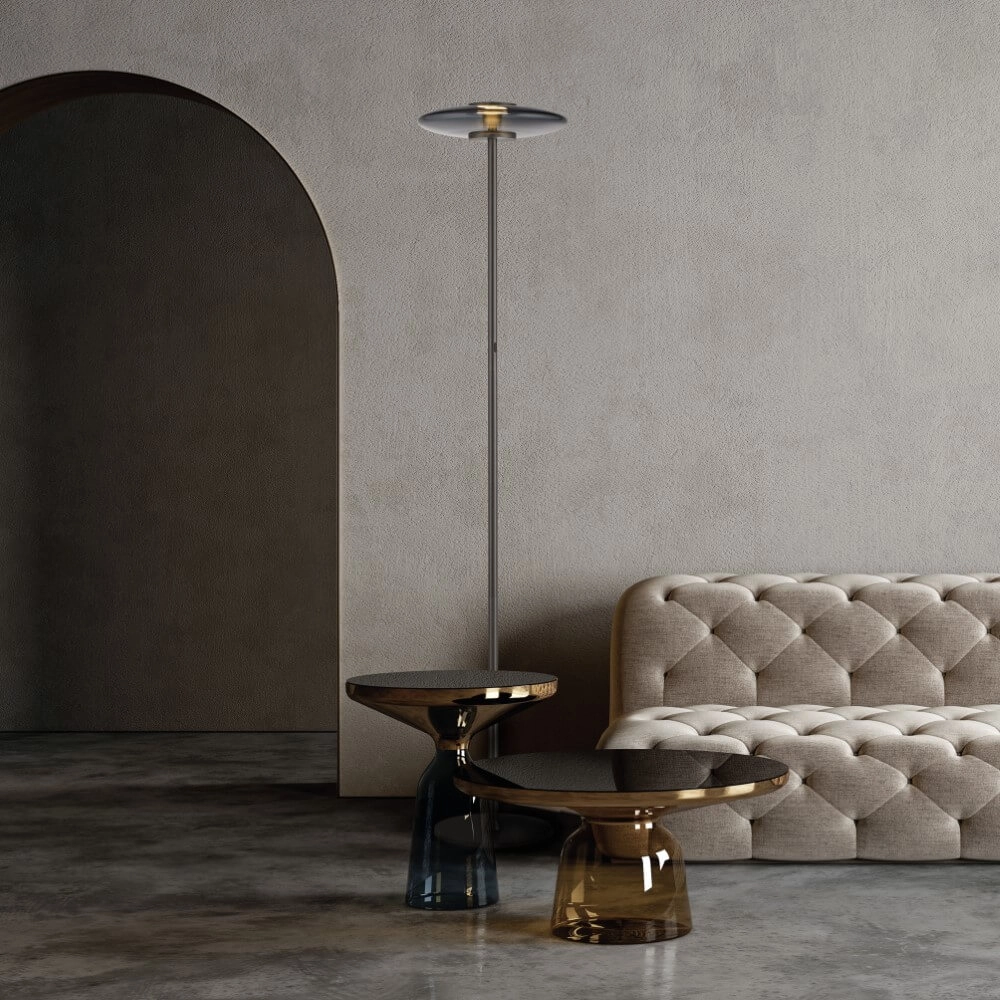 Design vloerlamp Pure Vitrum grijs Paul Neuhaus 4012248382721