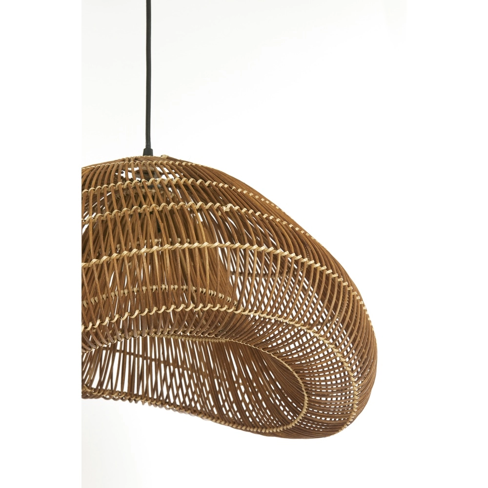 Rotan hanglamp Janzur Ø 54cm - donkerbruin Light & Living 8717807820558