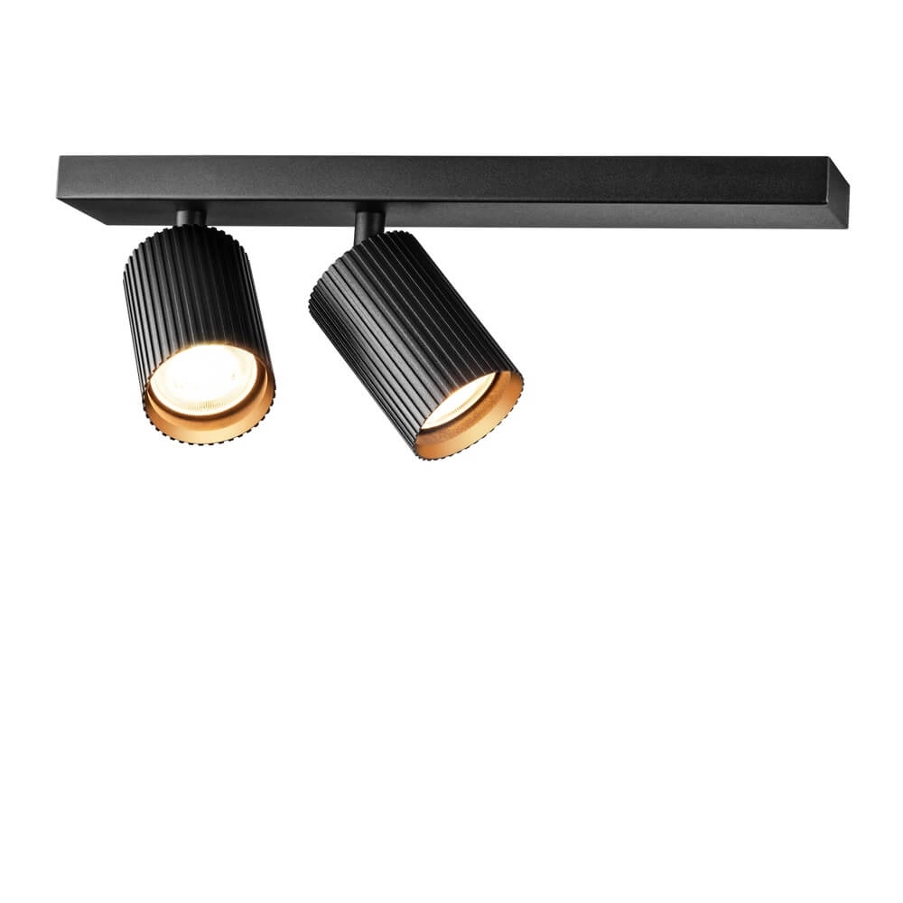 Plafondspot Onis 2-lichts - zwart Lyora 4255805302330
