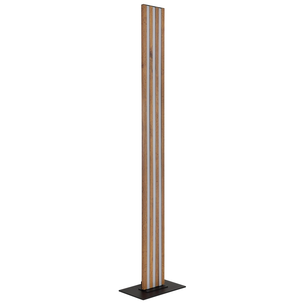 Vloerlamp Hayden zwart met hout Globo 9007371580583
