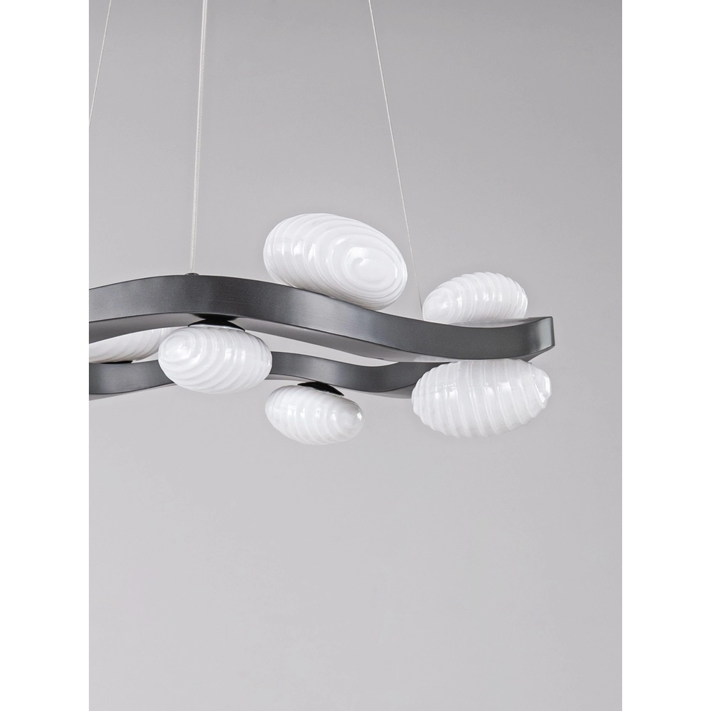 Design hanglamp Severo zwart met wit Lyora 5212063500365